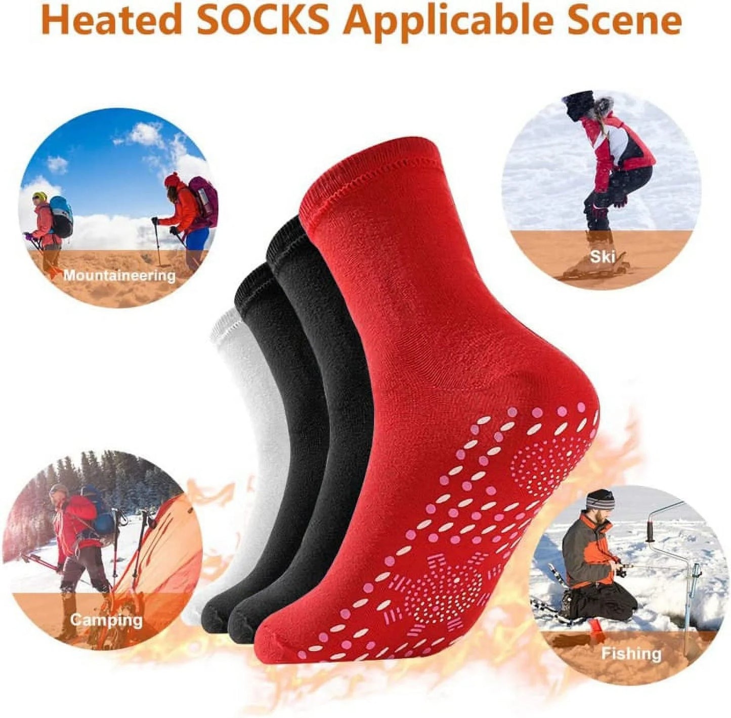 Tourmaline Slimming Health Sock, Slimming Health Sock, Thermotherapeutic Sock, Self Heating Socks,Men Women Slimming Health Household Gloves