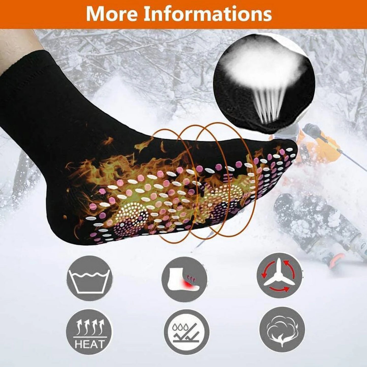 Tourmaline Slimming Health Sock, Slimming Health Sock, Thermotherapeutic Sock, Self Heating Socks,Men Women Slimming Health Household Gloves